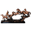 Eight Horse Group - Copper 24" W x 11" H